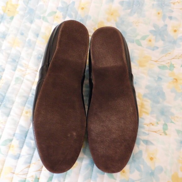 Mens Leather Indoor House Slippers for Men with Memory Foam soft Leather Sole 10 - Picture 9 of 10